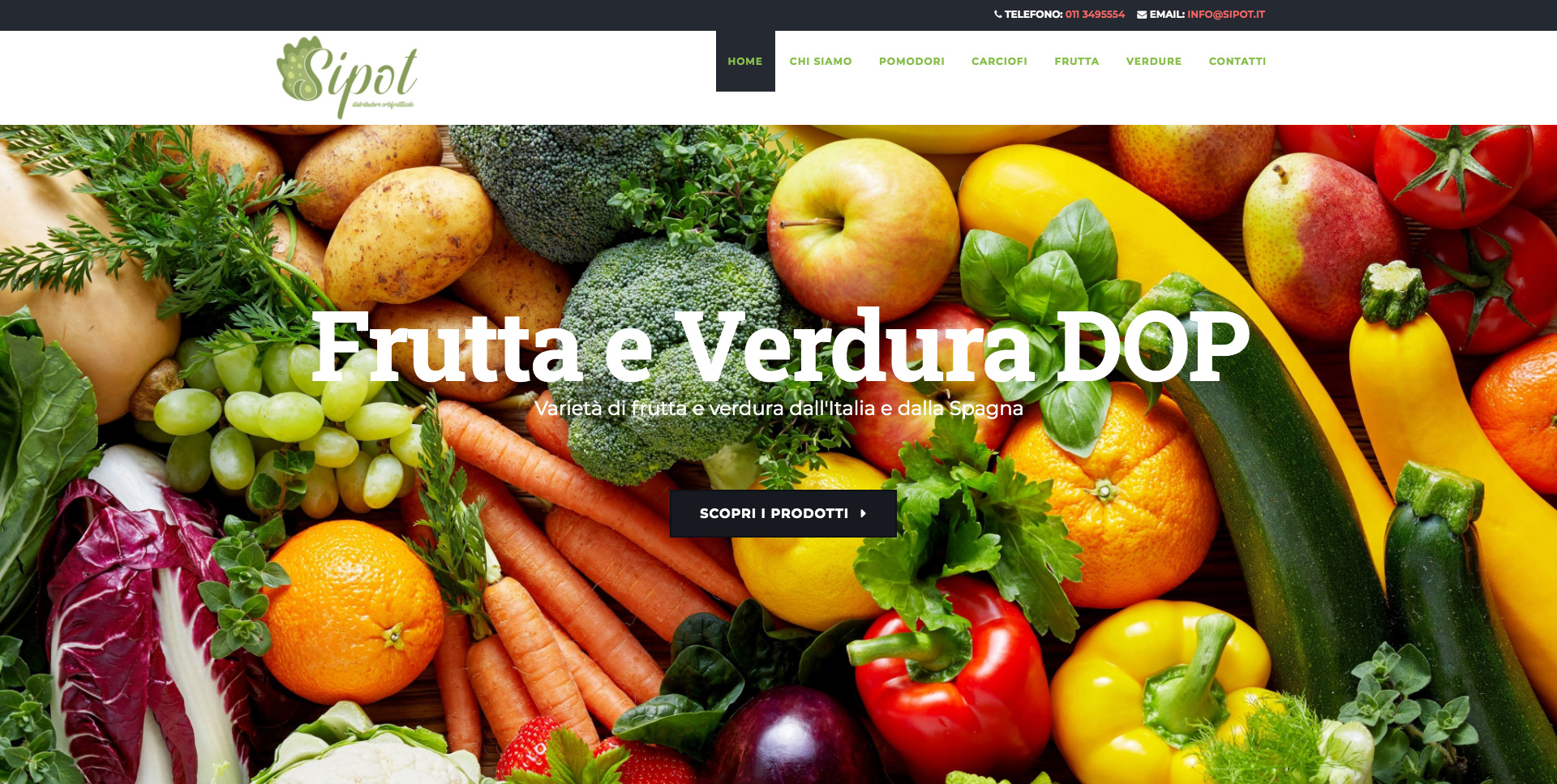 Sito Web Azienda Ortofrutticola Torino