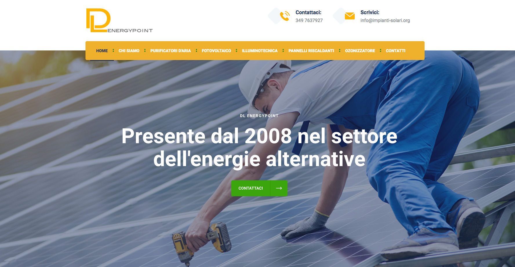 Creazione Sito Web per Azienda di Impianti Solari Torino